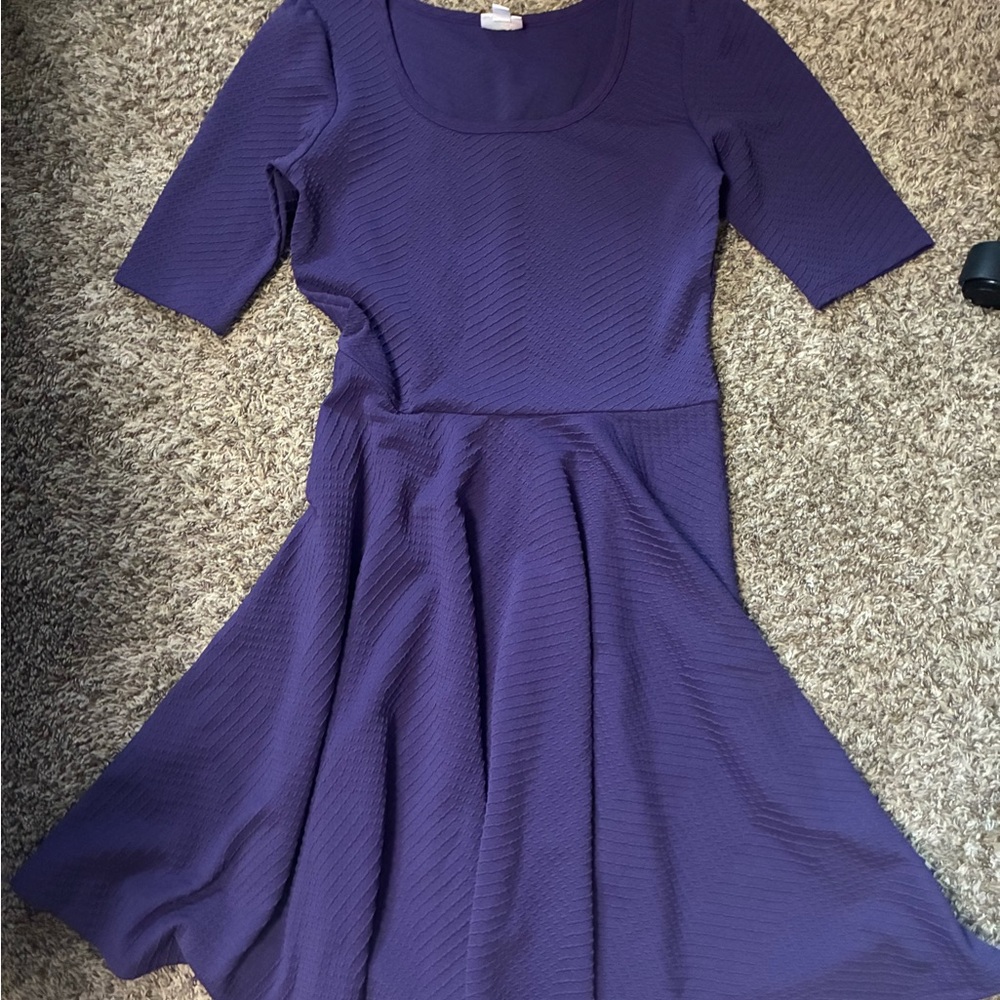 LuLaRoe Vibrant Purple Dress